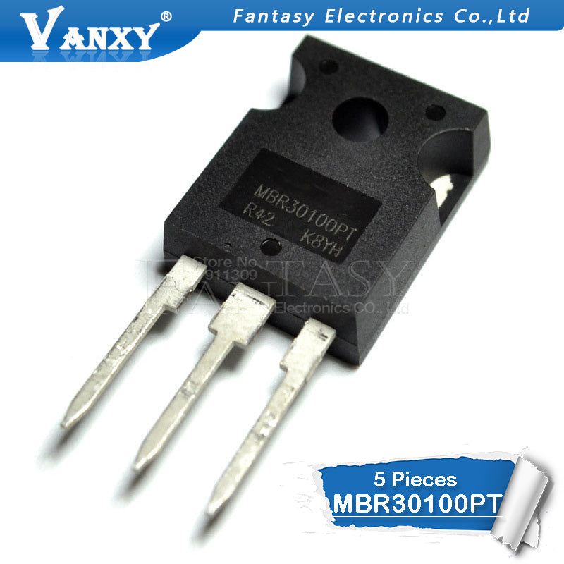 5PCS MBR30100PT TO-247 MBR30100 TO-3P 30100PT 30A 100V Schottky diode