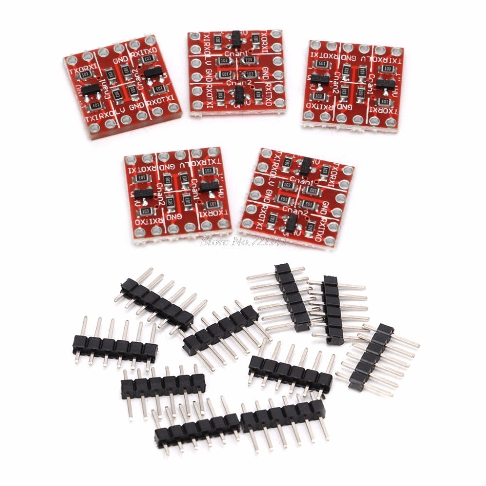 5 Sets 4 Channel Bi-Directional Logic Level Shifter Converter 3.3V-5V Logics Level Converter
