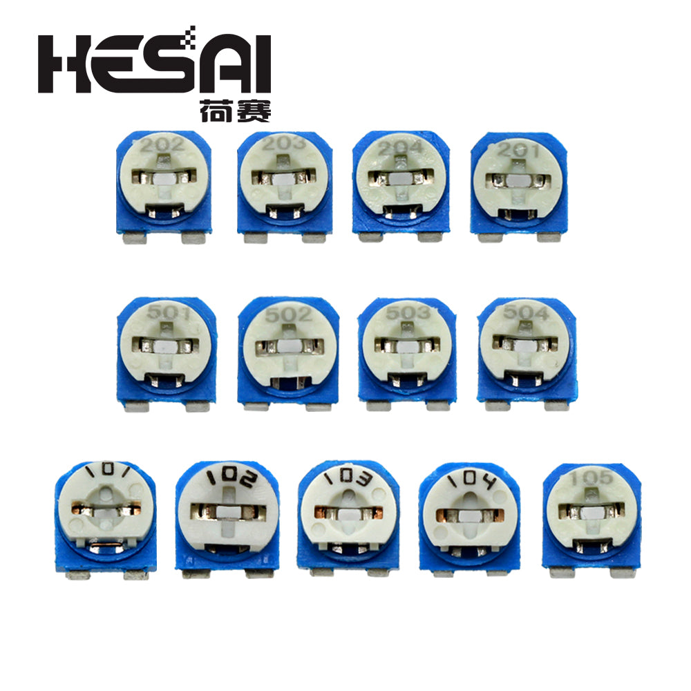 10pcs RM065 RM-065 100 200 500 ohm 1K 2K 5K 10K 20K 50K 100K 200K 500K 1M ohm Trimpot Trimmer Potentiometer Variable Resistor