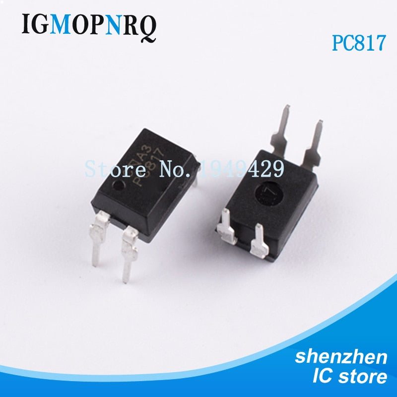 50PCS PC817B DIP4 PC817-B PC817 B Transistor output optocouplers Photocoupler DC input 80V 50mA New Original