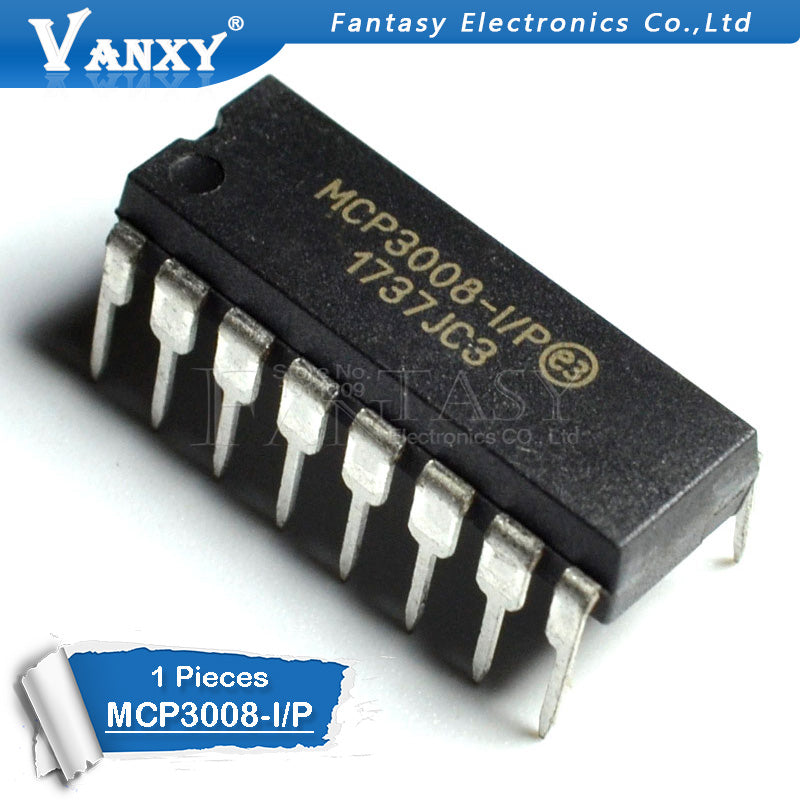 1PCS MCP3008 DIP16 MCP3008-I/P DIP-16 DIP