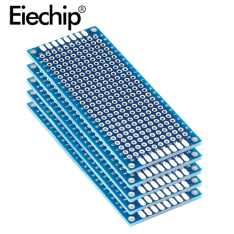 10pcs Electronic PCB Board 3x7cm Diy Universal Printed Circuit Board 3*7cm Double Side Prototyping PCB For Arduino Copper Plate