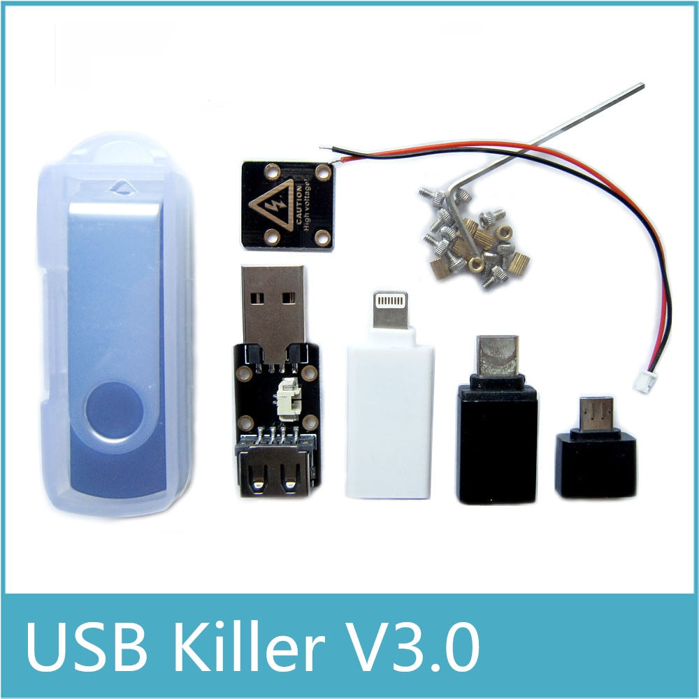Latest Upgraded USB killer V3.0 USBKiller3.0 U Disk Killer Miniature High Voltage Pulse Generator Accessories Complete