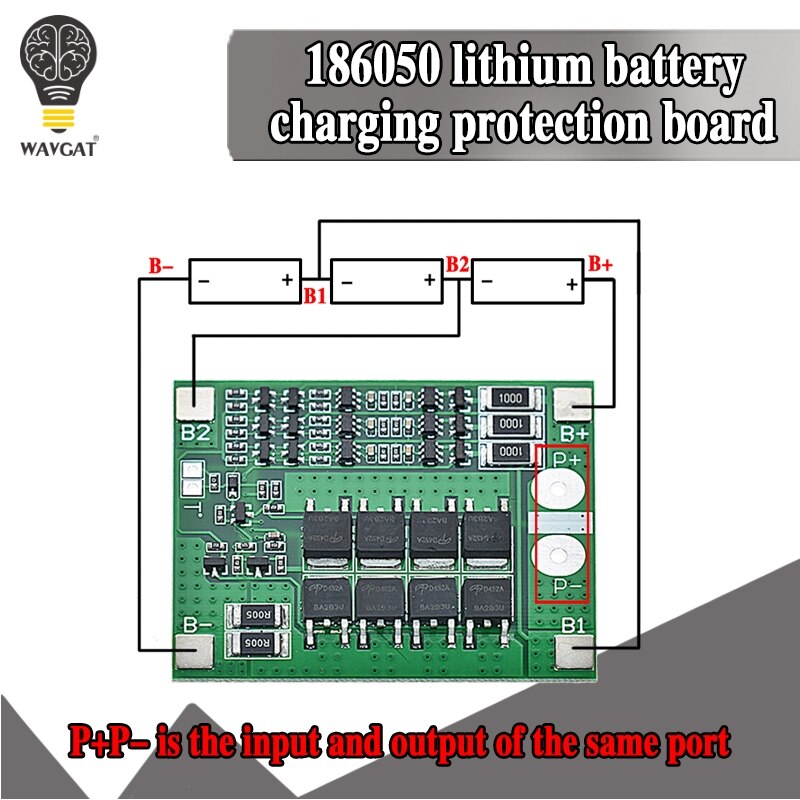 3S 25A Li-ion 18650 BMS PCM battery protection board bms pcm with balance for li-ion lipo battery cell pack