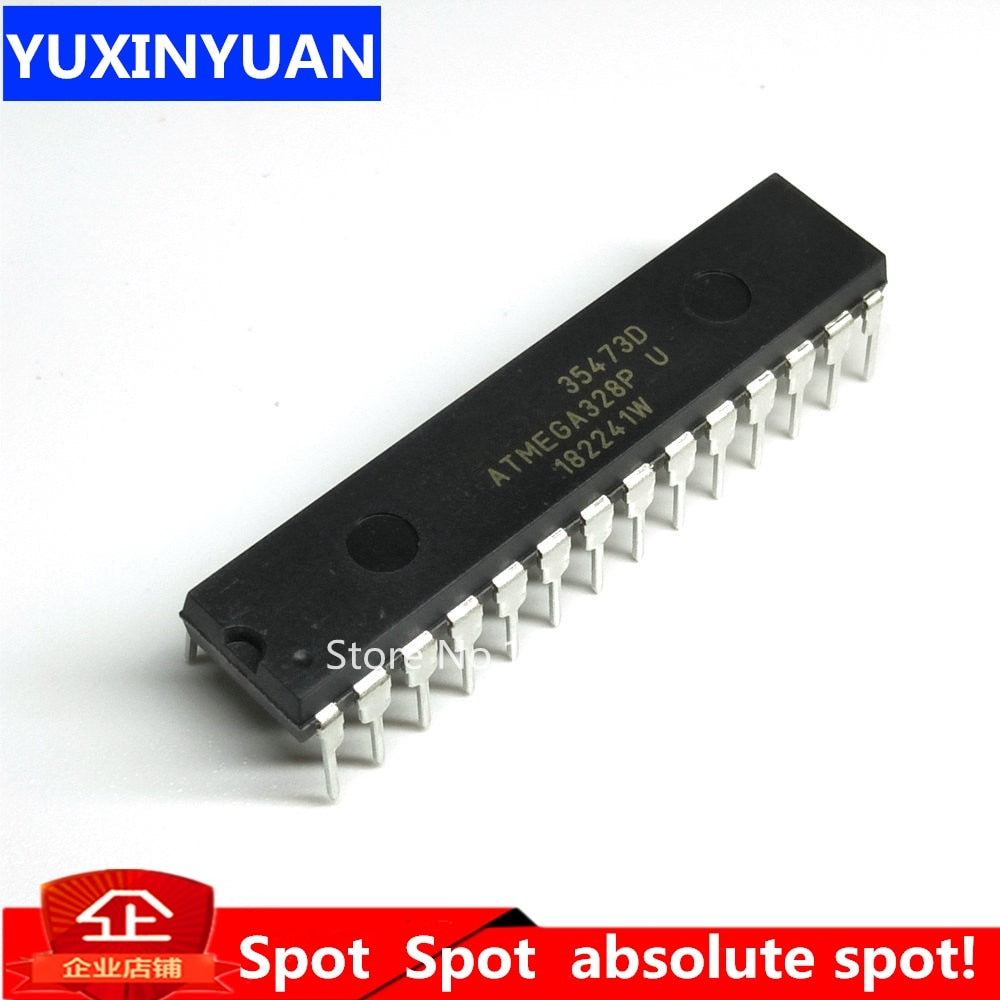 YUXINYUAN ATMEGA328P-PU CHIP ATMEGA328 ATMEGA328P MCU AVR 32K 20MHz FLASH DIP-28 1PCS