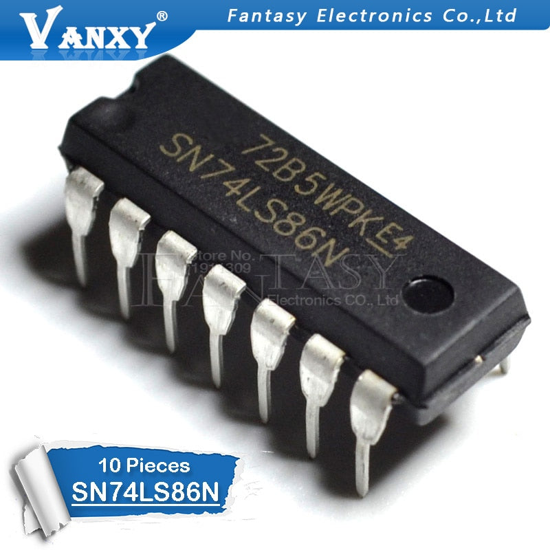 10PCS HD74LS86P DIP14 HD74LS86 DIP SN74LS86N DIP-14 74LS86 SN74LS86AN new and original IC