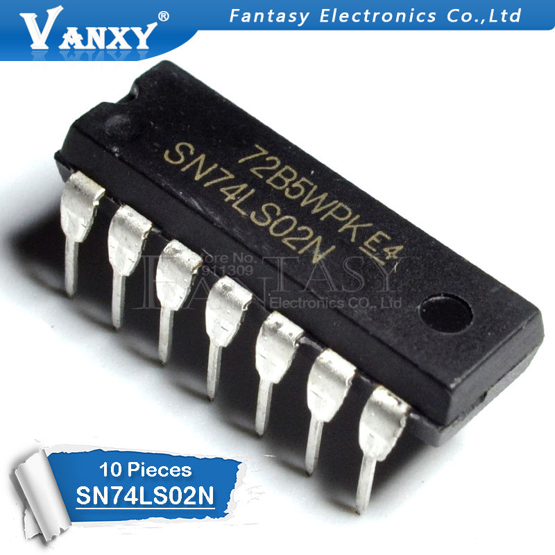 10PCS HD74LS02P DIP14 HD74LS02 DIP SN74LS02N 74LS02 SN74LS02 DIP-14 new and original IC