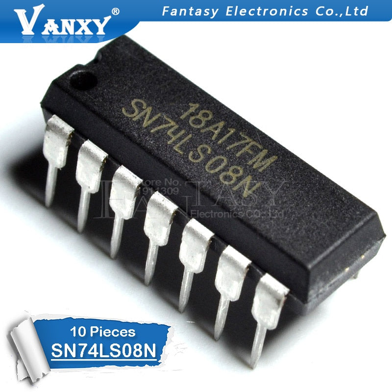 10PCS SN74LS08N DIP14 SN74LS08 DIP 74LS08N 74LS08 SN74LS08 HD74LS08P DIP-14 new and original IC