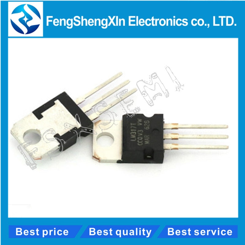 10pcs/lot  LM317T LM317 TO-220 Adjustable Voltage Regulator