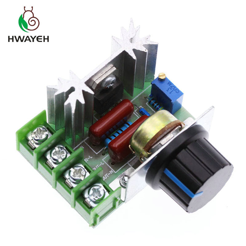 Free Shipping AC 220V 2000W SCR Voltage Regulator Dimming Dimmers Speed Controller Thermostat