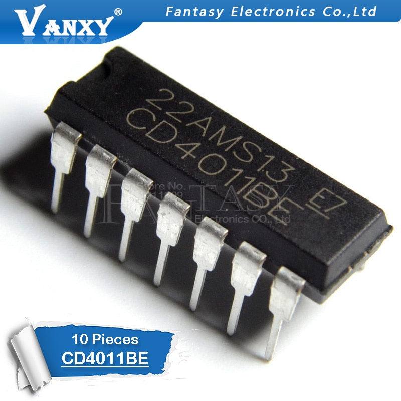 10PCS CD4011BE DIP14 CD4011 DIP 4011BE DIP-14 new and original IC